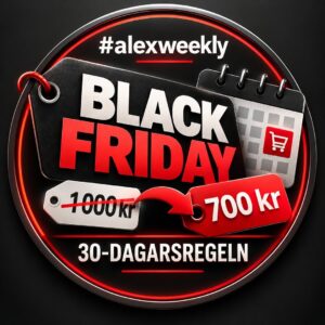 #alexweekly: Black Friday – 30-dagarsregeln